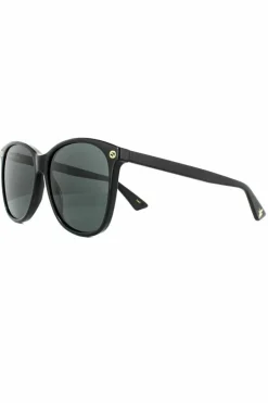 Sunglasses*Gucci Round Grey Sunglasses Black