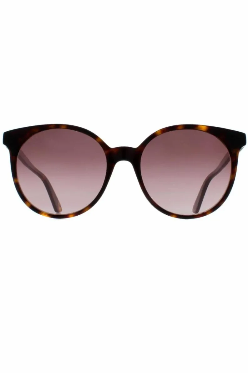 Sunglasses*Gucci Round Dark Havana Gradient GG0488S Brown