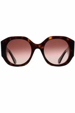 Sunglasses*Chloe Round Dark Havana Gradient CH0234S Brown