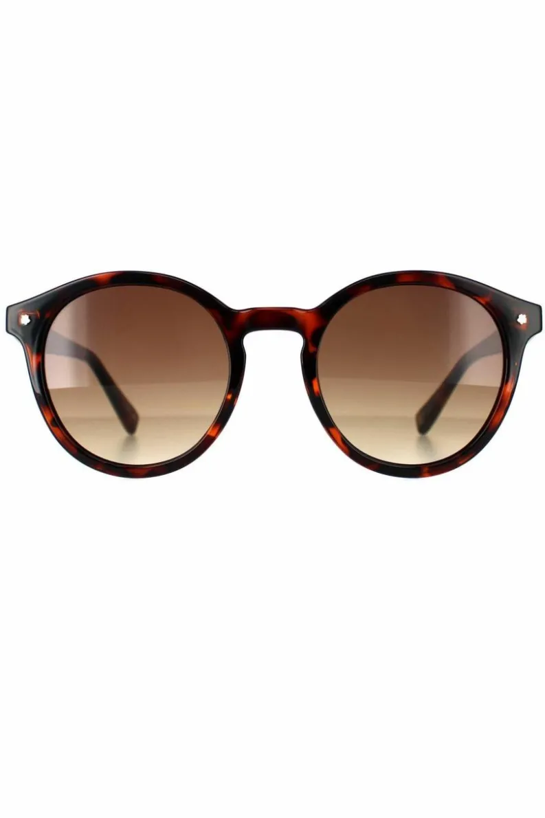 Sunglasses*Ted Baker Round Double Champagne Demi Gradient TB1677 Fleur Brown