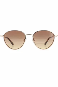Sunglasses*Guess Round Brown Gradient GU5205 Gold