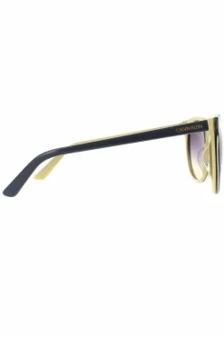 Sunglasses*CALVIN KLEIN Round Slate Yellow Purple Gradient CK18509S Sunglasses Grey