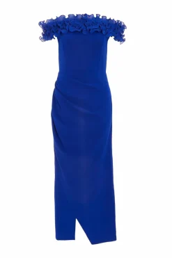 Bodycon Dresses*Quiz Petite Ruffle Maxi Dress Royal