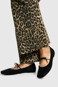 Ballet Flats|Flats*boohoo Ruched Tie Ballet Flats black