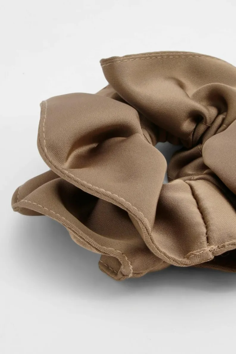 Hair Accessories*boohoo Satin Oversized Scrunchie mocha