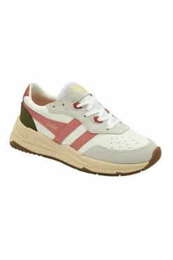 Trainers*Gola Saturn' Recycled PU Lace-Up Trainers White