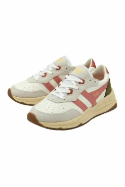 Trainers*Gola Saturn' Recycled PU Lace-Up Trainers White