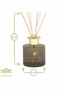 Candles & Diffusers|Candles*Nicola Spring Scented Candle & Reed Diffuser Set 350g Green Pomelo & Passion Fruit Grey