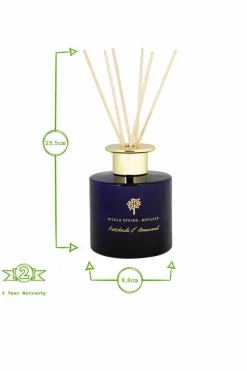 Candles & Diffusers|Candles*Nicola Spring Scented Candle & Reed Diffuser Set 350g Patchouli & Rosewood Blue