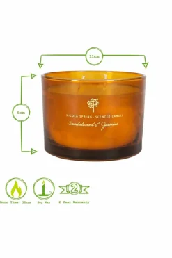 Candles & Diffusers|Candles*Nicola Spring Scented Candle & Reed Diffuser Set 350g Sandalwood & Jasmine Orange