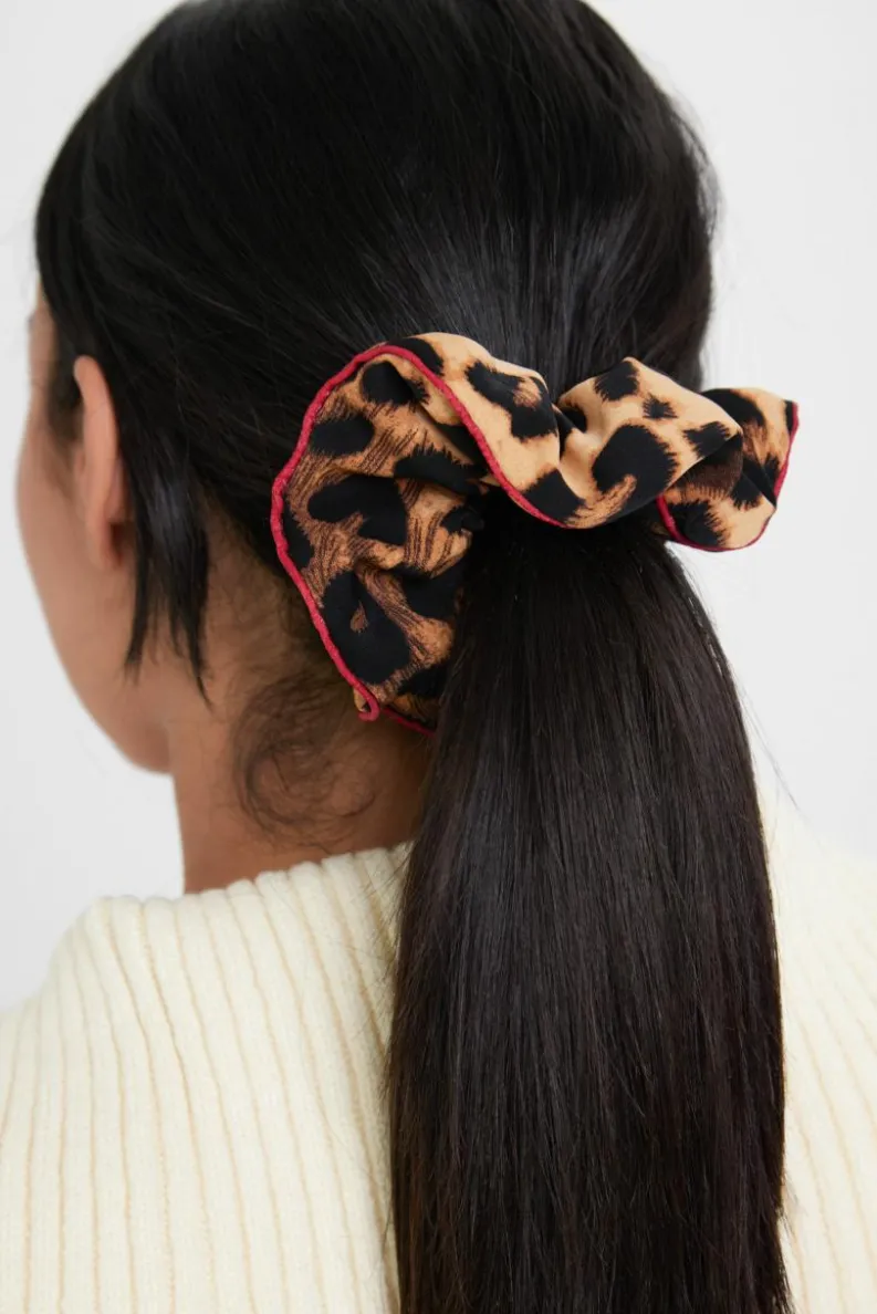 Hair Accessories*My Accessories London Scrunchie with Piping Detail Multi