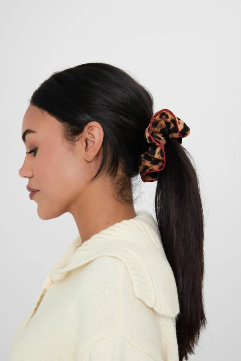 Hair Accessories*My Accessories London Scrunchie with Piping Detail Multi