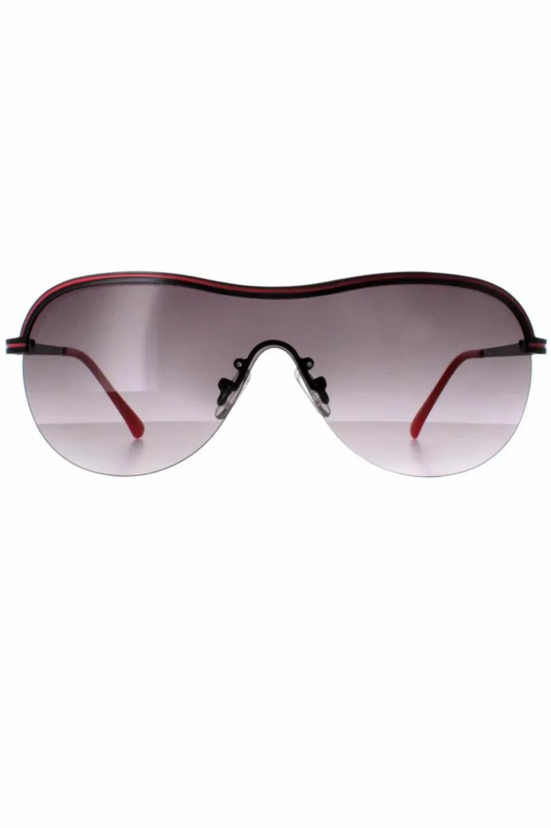 Sunglasses*Guess Semi Rimless Grey Gradient GF6002 Black