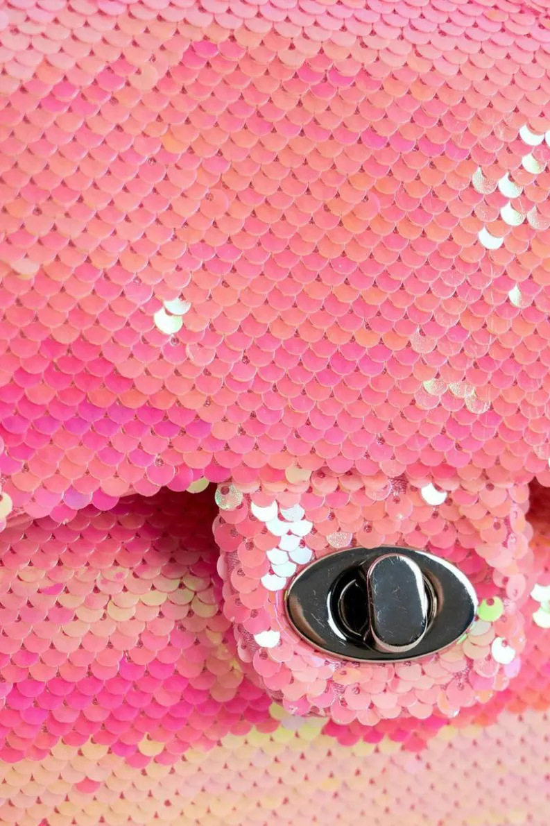 Shoulder Bags*My Accessories London Sequin Crossbody Bag Pink