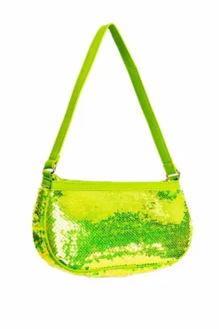 Shoulder Bags*My Accessories London Sequin Shoulder Bag Green