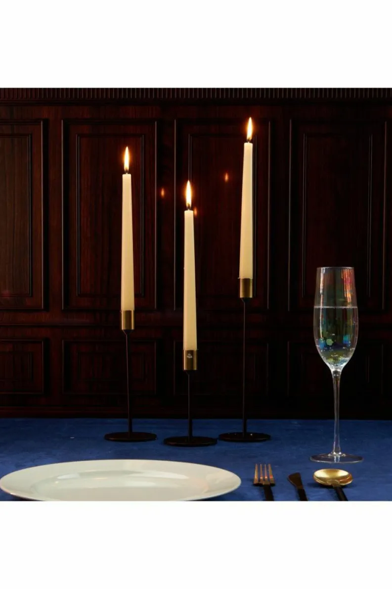 Candles & Diffusers|Candles*Deco Express Set Of 10 Taper Candles Beige