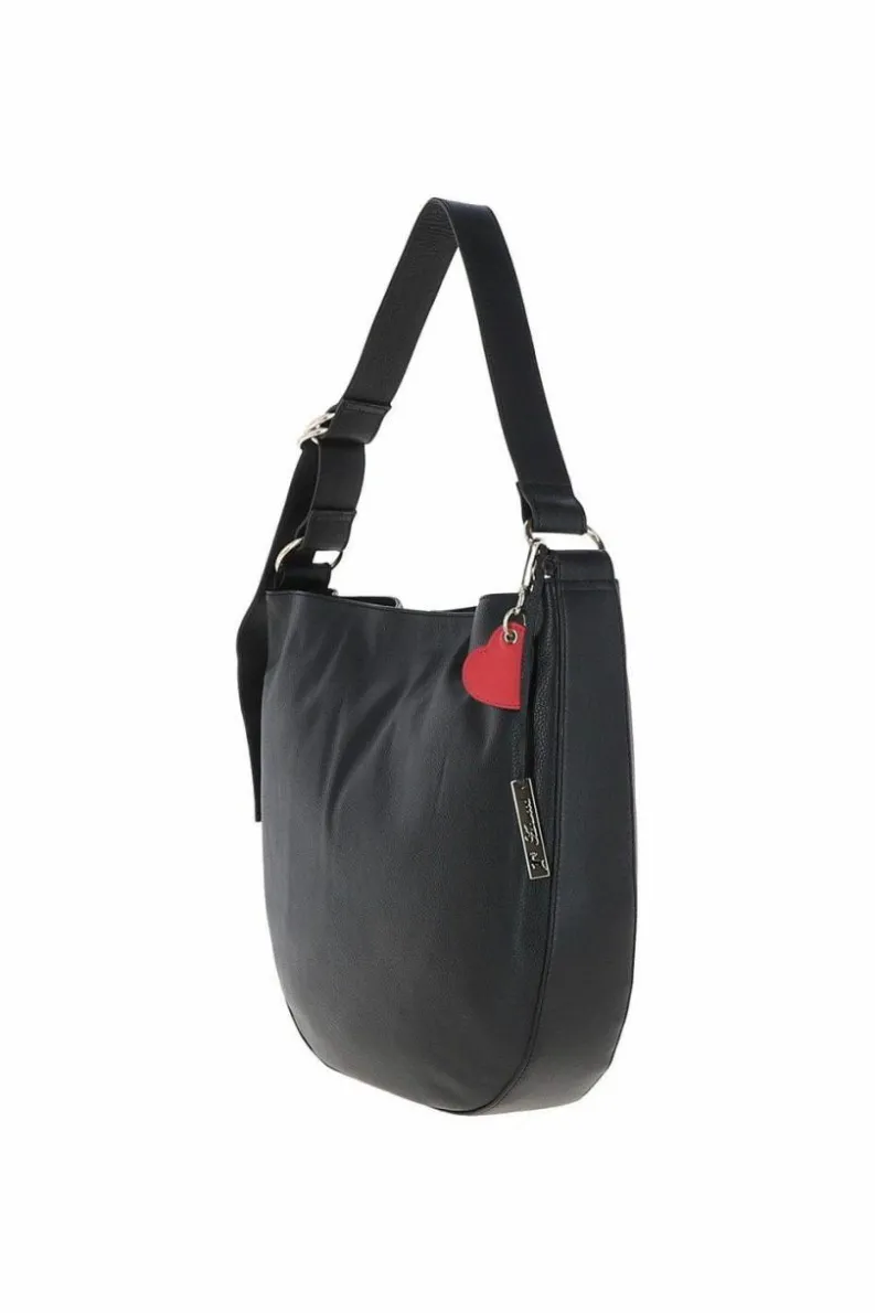 Handbags|Tote Bags*Ashwood Leather Shanta' Long Handle Large Real Leather Tote Bag Black