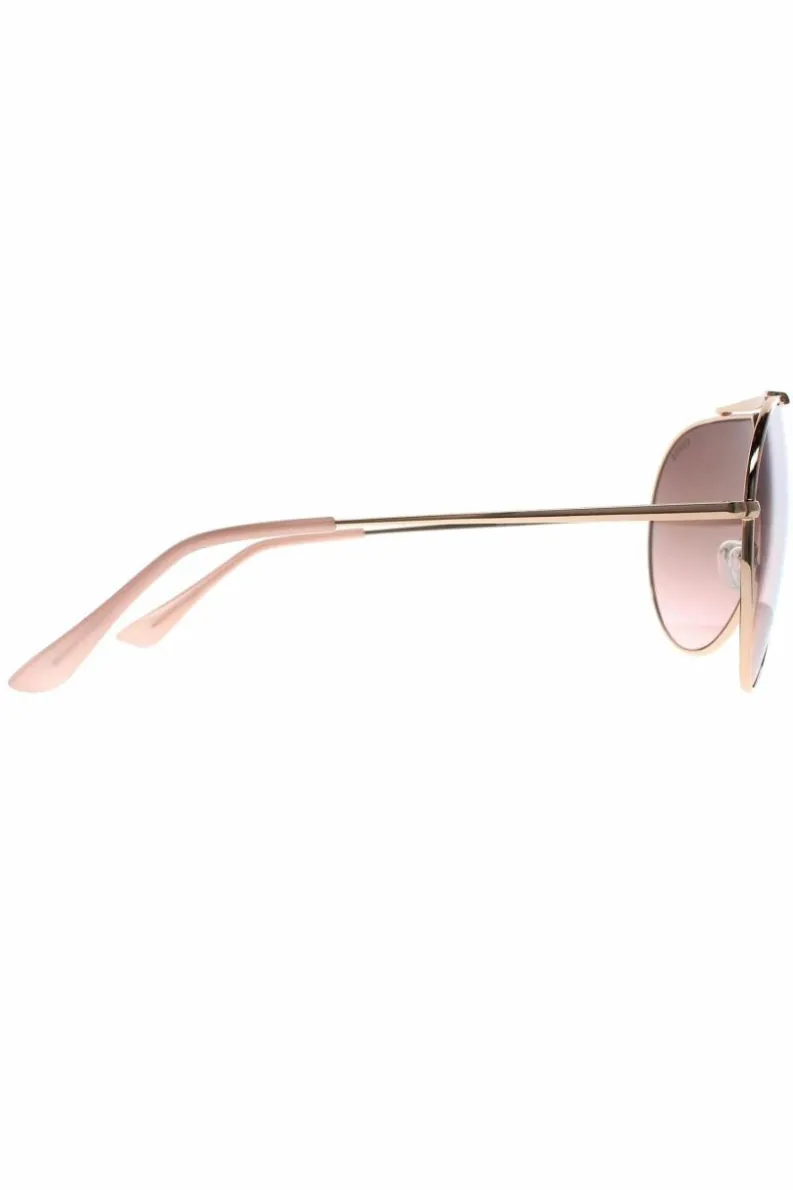 Sunglasses*Guess Shield Rose Brown Gradient GF0370 Gold