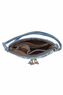 Cross-Body Bags|Handbags*Kitise Shiny Gems Studded Tassel Charm Crossbody Bag Black