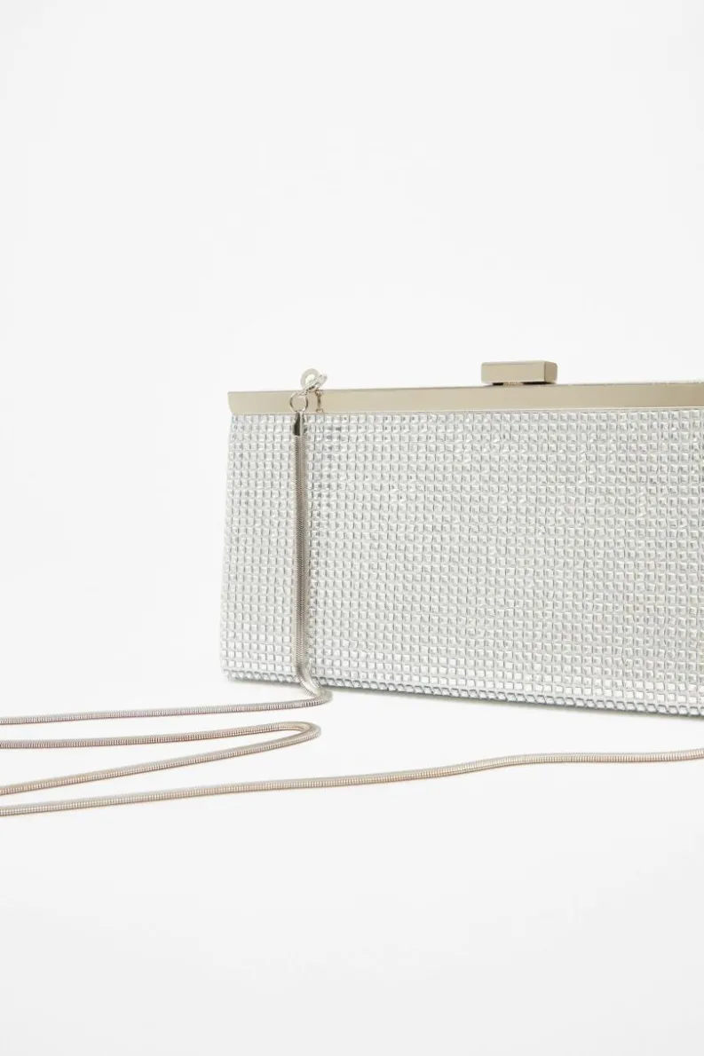 Handbags|Clutch Bags*Quiz Diamante Clutch Bag Silver