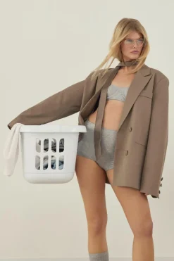 Up To 80% Off Winter Warmers|Boohoo Basics*boohoo Single Breasted Relaxed Fit Tailored Blazer mocha