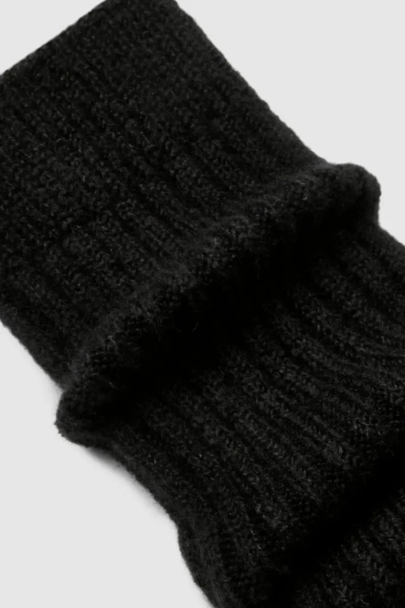 Tights & Socks|Tights & Socks*boohoo Single Soft Ribbed Slouchy Socks black