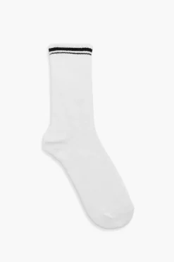 Tights & Socks|Tights & Socks*boohoo Single Stripe Sport Sock white