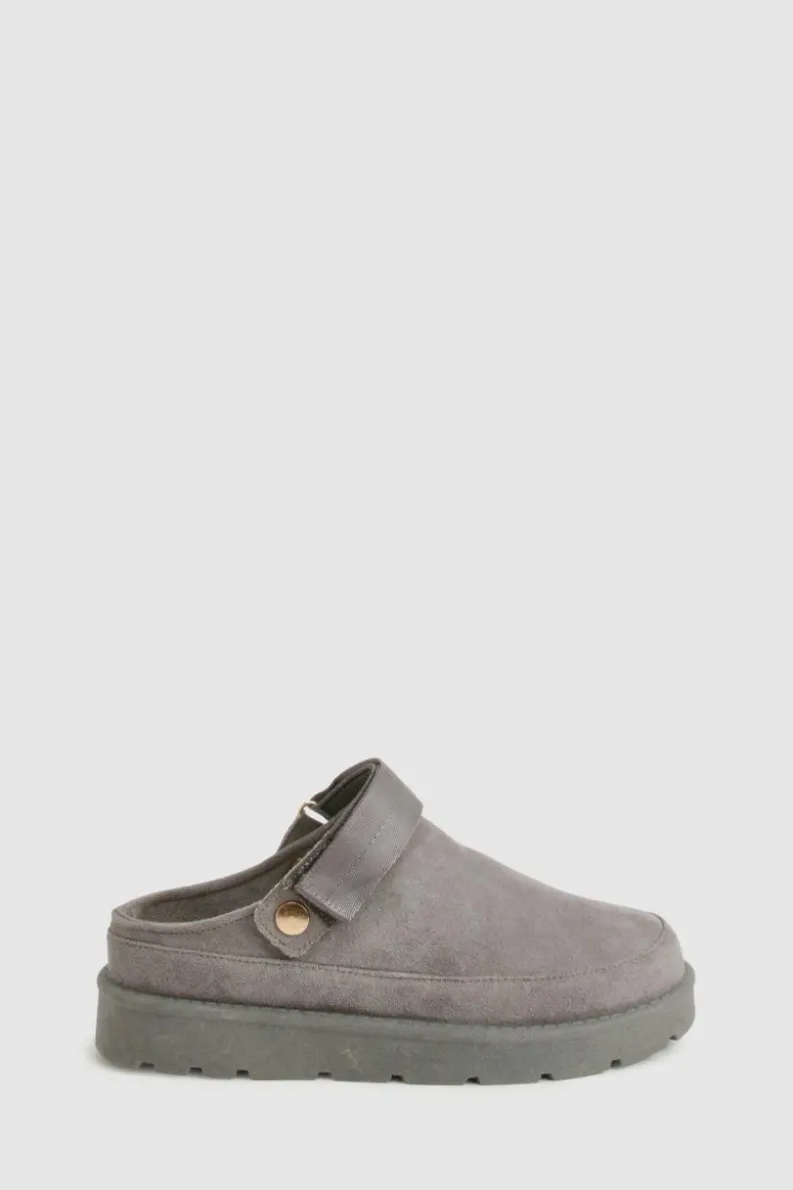 Cosy Boots|All Boots*boohoo Slingback Cosy Mules grey