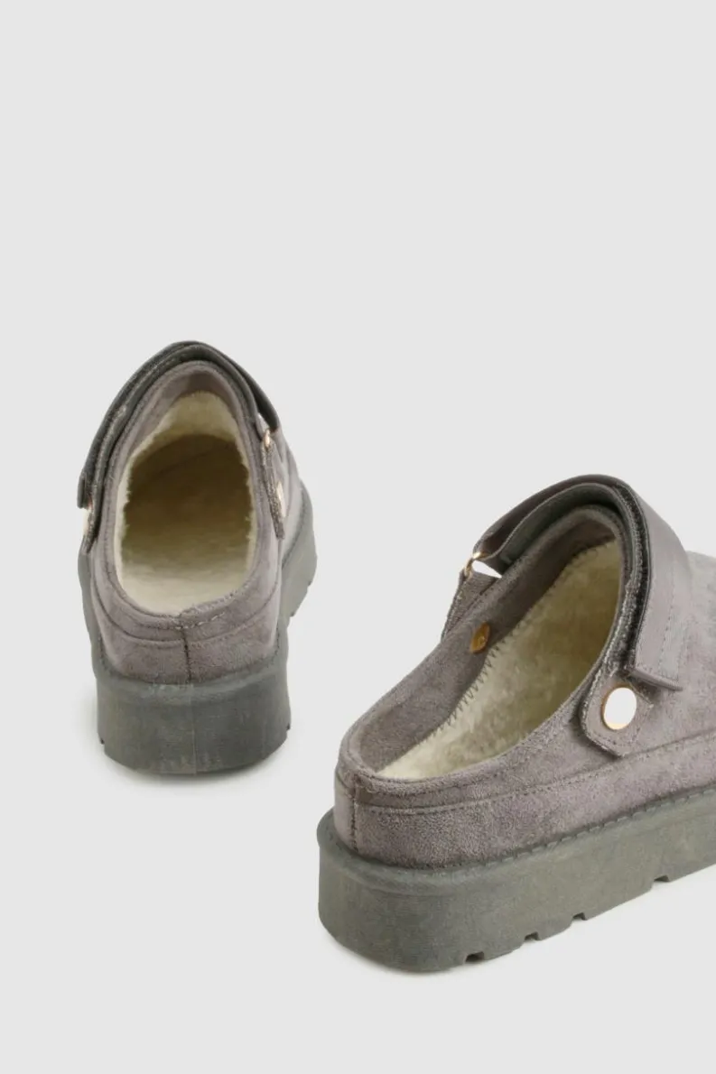 Cosy Boots|All Boots*boohoo Slingback Cosy Mules grey
