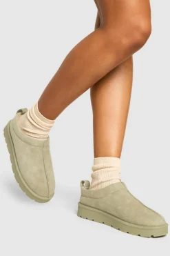 Cosy Boots|All Boots*boohoo Slip On Cosy Mules pistachio
