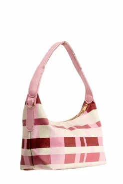 Shoulder Bags|Handbags*My Accessories London Slouchy Check Shoulder Bag Pink
