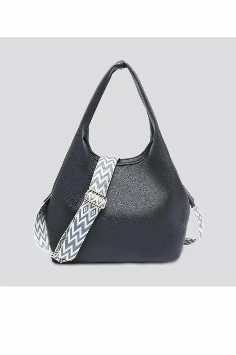 Tote Bags*Kitise Slouchy Hobo Tote Shoulder Bag with Canvas Strap Grey