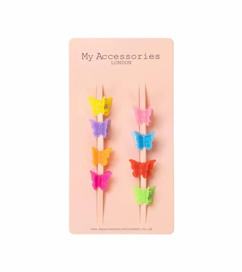 Hair Accessories*My Accessories London Small Butterfly Clips Multi