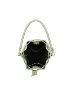Cross-Body Bags*Kitise Small Drawstring Top-Handle Bucket Bag with Crossbody Strap White