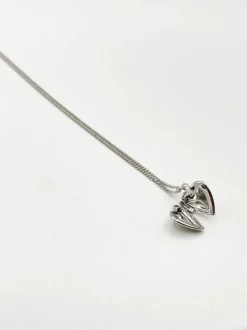 Necklaces*SVNX Small Heart Locket Necklace in Silver