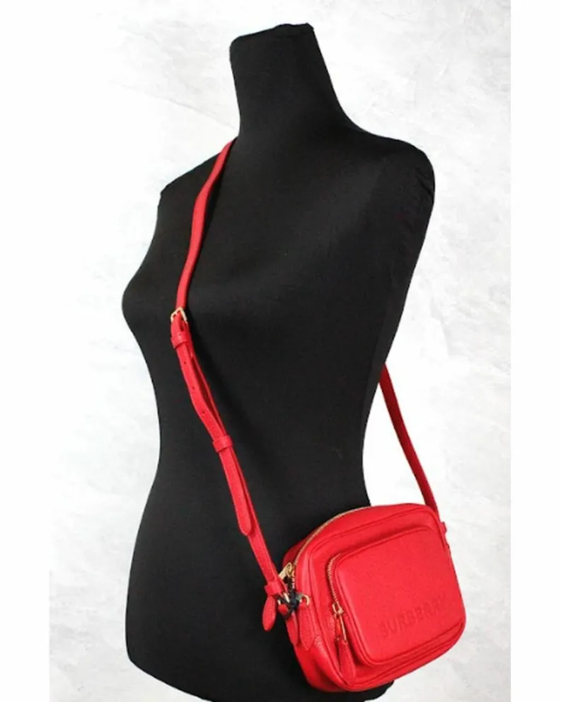 Cross-Body Bags*Burberry Small Leather Camera Bag 8043232 Red