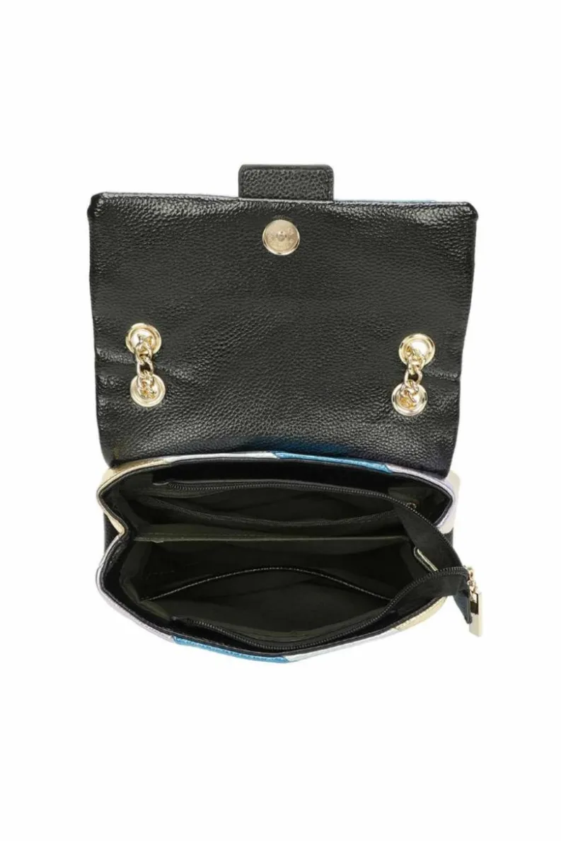 Cross-Body Bags*Kitise Small Shiny Rainbow Stripes Crossbody Bag With Chian Strap Grey