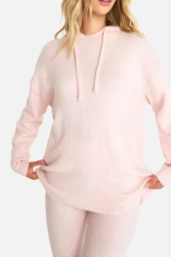 Knitted Co-Ords|Leggings*boohoo Soft Knit Hoodie & Trouser Tracksuit baby pink