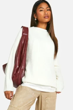 Oversized Jumpers*boohoo Soft Knit Oversized Jumper ecru