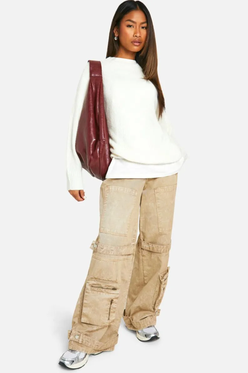 Oversized Jumpers*boohoo Soft Knit Oversized Jumper ecru