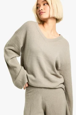 Knitted Co-Ords|Knitwear*boohoo Soft Knit V Neck Wide Leg Knitted Co-ord oatmeal