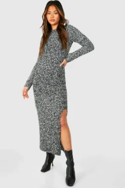 Jumper Dresses|Jumper Dresses*boohoo Soft Marl Knit Maxi Jumper Dress black