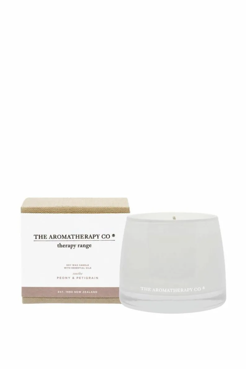 Candles & Diffusers|Candles*The Aromatherapy Company Soothe Therapy Candle Petigrain & Peony 260g White