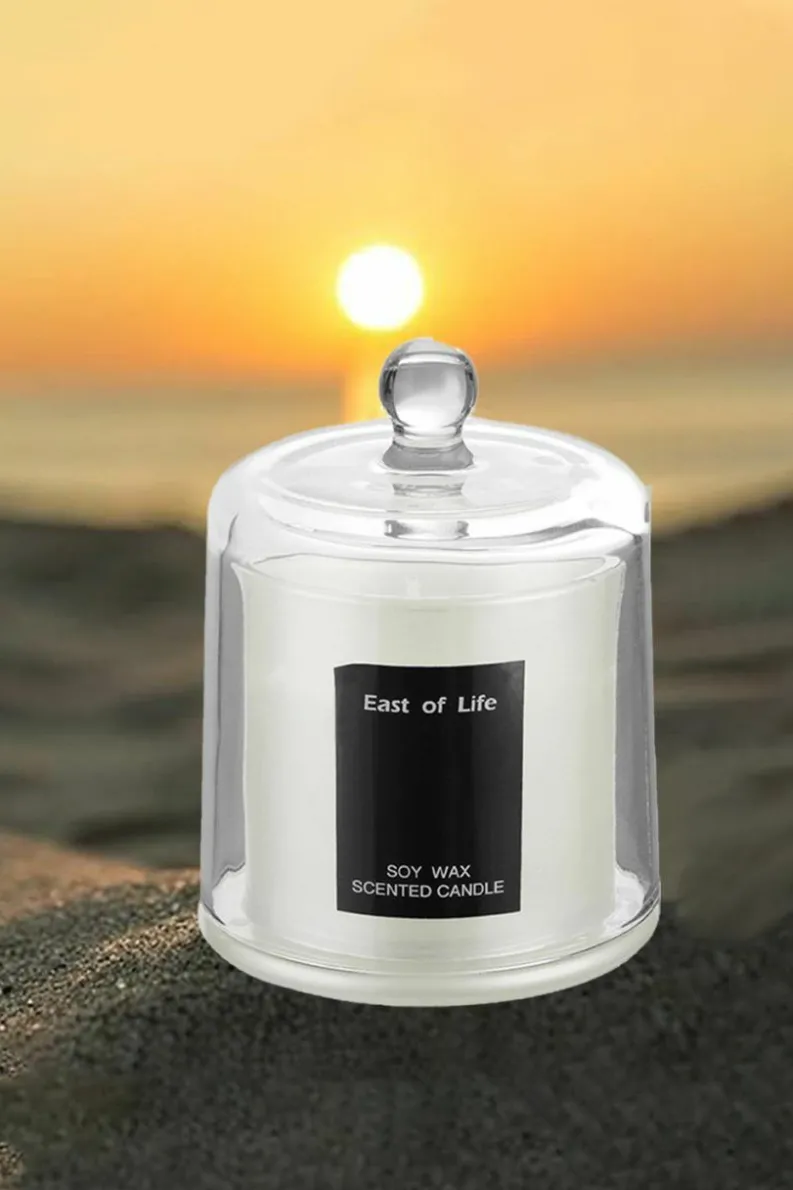 Candles & Diffusers|Candles*Living and Home Soy Wax Pear & Freesia Scented Jar Candle White