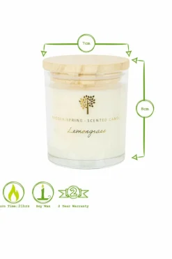 Candles & Diffusers|Candles*Nicola Spring Soy Wax Scented Candle & Reed Diffuser Set - 130g - Lemongrass Cream