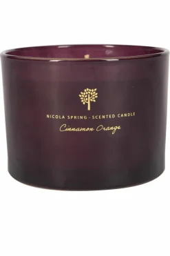 Candles & Diffusers|Candles*Nicola Spring Soy Wax Scented Candle 350g Cinnamon & Orange Purple