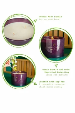 Candles & Diffusers|Candles*Nicola Spring Soy Wax Scented Candle 350g Cinnamon & Orange Purple