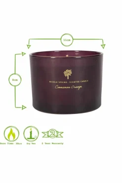 Candles & Diffusers|Candles*Nicola Spring Soy Wax Scented Candle 350g Cinnamon & Orange Purple