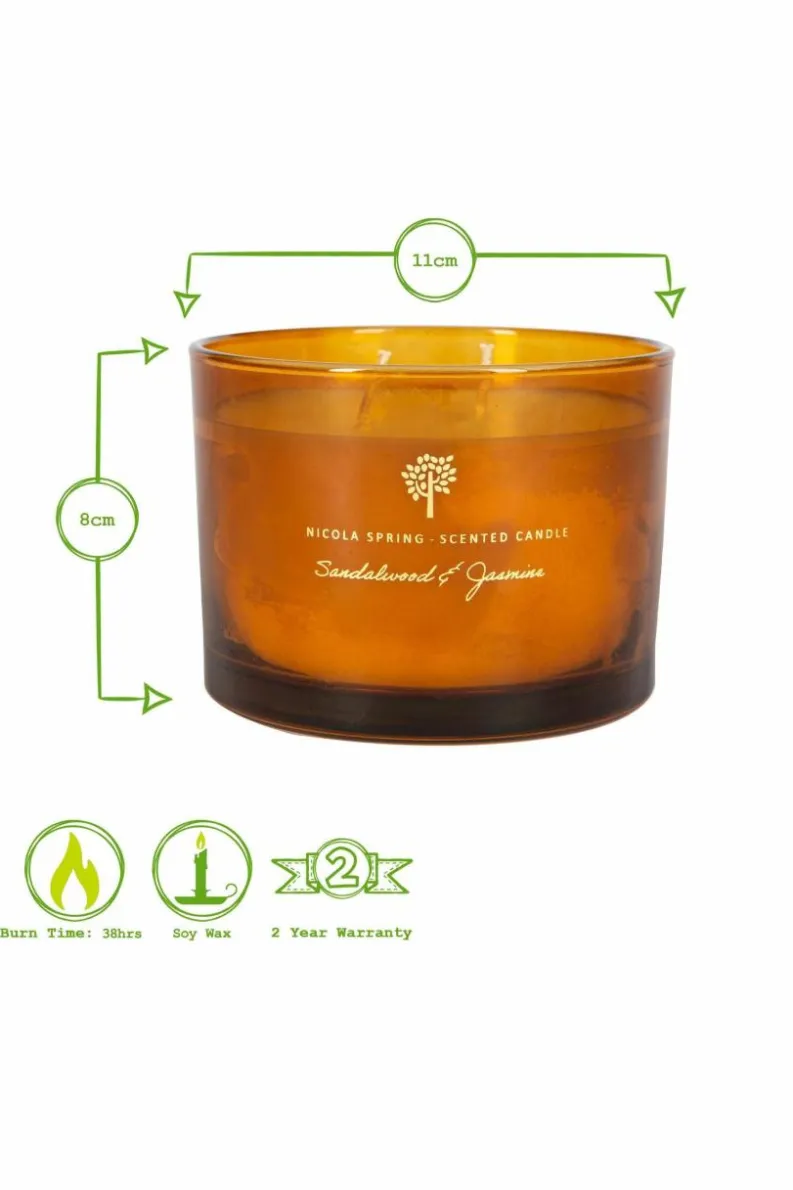 Candles & Diffusers|Candles*Nicola Spring Soy Wax Scented Candle 350g Sandalwood & Jasmine Orange