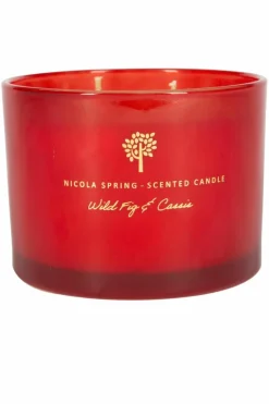 Candles & Diffusers|Candles*Nicola Spring Soy Wax Scented Candle 350g Wild Fig & Cassis Red